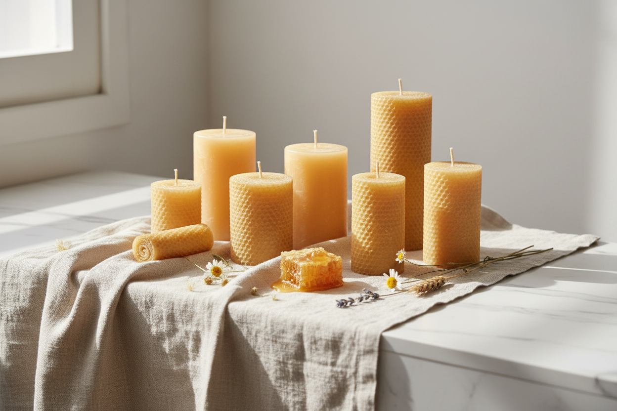 Velas cera de abeja