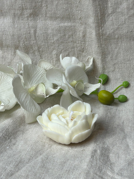 Vela Decorativa Flor Corazón