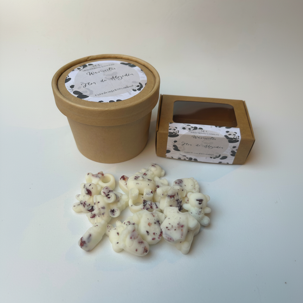 Waxmelts Flor de Algodón – recorte cuadrado